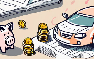 A car with a broken windshield