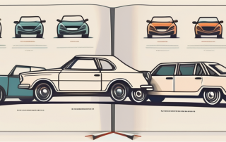 Various types of cars with different classifications indicated by unique symbols