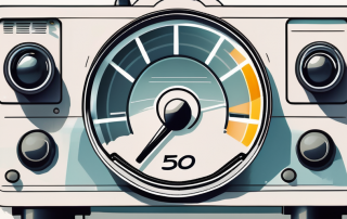 A speed camera flashing on a car that's driving in a 30 km/h zone with a speedometer visible showing a speed of 50 km/h
