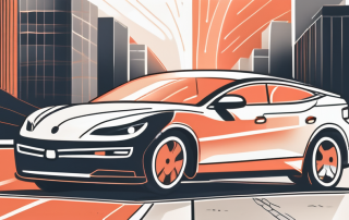 A car with an open hood revealing a shiny new engine