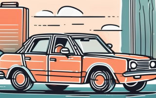 A car with a visible insurance policy document and a set of car keys