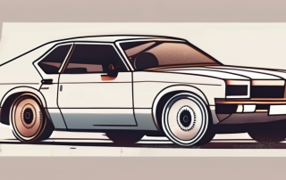 A half-split car with one side showing the automatic gearbox and the other side showing the manual gearbox