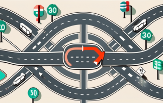 A 30 km/h speed limit zone with intersecting roads