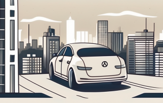 A parked car with a large pause symbol hovering over it