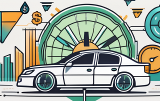 A car with a shield symbolizing protection