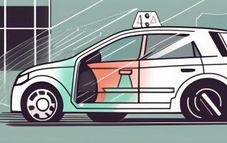 A car protected by a transparent shield