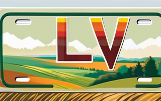 A german license plate with the letters "lv" on it