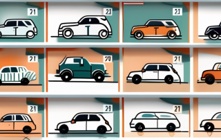 A calendar with different seasons represented and a car with a number plate