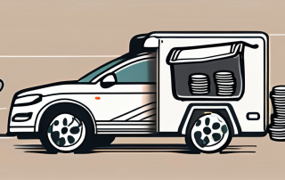 A trailer attached to a car