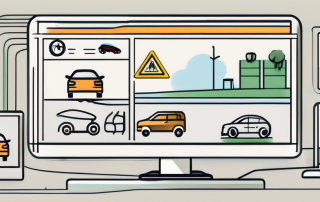 A computer screen displaying various informative icons