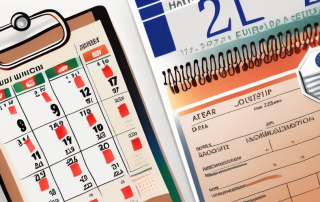 A european union (eu) driver's license next to a calendar indicating a future date