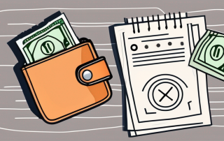 A wallet with money coming out and a driving test sheet with a check mark on it