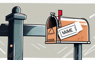 A mailbox with a name tag being replaced