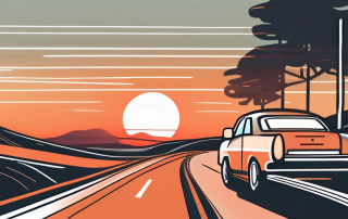 A car with a senior driver's license and a checklist on the passenger seat