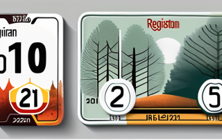 Two different types of german license plates