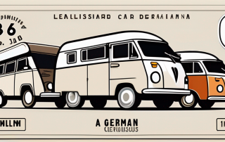 A german car license with the "b96" classification