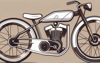 A motorized bicycle