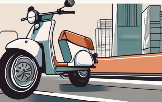 A moped (mofa) with a price tag attached