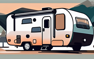 A motorhome with a protective bubble around it