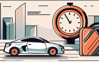 A car with a learner's sign