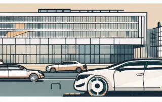 The german ministry of transport building with various modes of transport like trains