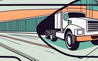 A truck with a price tag hanging from the rear-view mirror