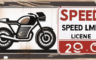 A motorcycle with a learner's plate attached