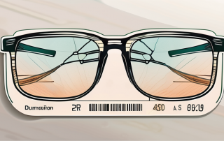 A pair of glasses resting on a german driver's license