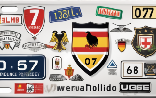 A german license plate with the number "07"