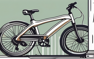 An e-bike leaning against a lamppost with a beer bottle next to it