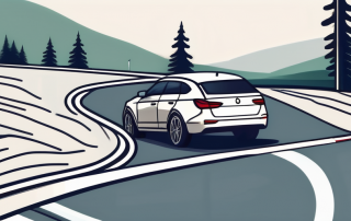 A german landscape with a road winding through it