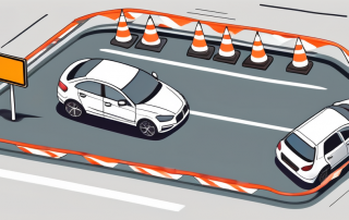 A car driving test setup