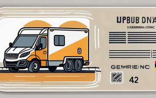 A german driving license next to a trailer