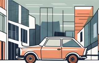 A car with different parts highlighted