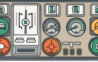 A computer screen displaying a dashboard with various driving-related icons (like a car