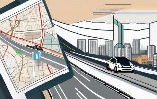 A german learner's driving license (führerschein bf17) placed next to a car key and a road map