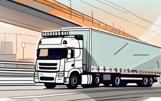 A truck with an inserted driver card in its digital tachograph