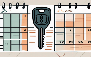 A car key placed on a calendar with various historical dates marked