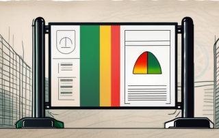A german traffic light with a document symbolizing the fahreignungsregister (driving suitability register) next to it
