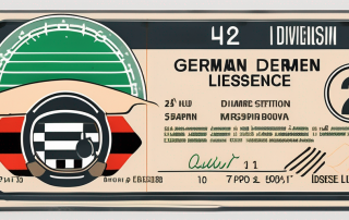 A german driver's license prominently featuring the number 12 section