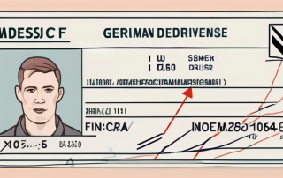 A foreign driver's license next to a german one