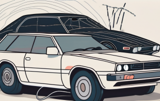 A car with visible signs of damage