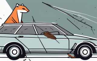 A car with visible signs of damage