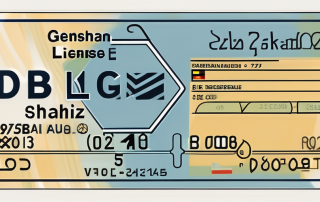 A german driver's license with various key symbols