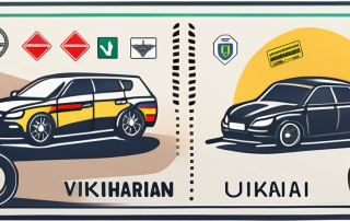 A ukrainian driver's license next to a german one