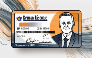 A european union license being transformed into a german driving license
