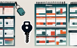 A car key on top of a calendar