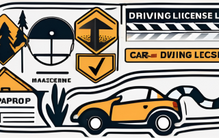 Various items required for a driving license