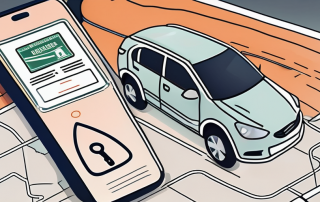 A driver's license next to a smartphone