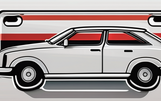 A german license plate with a red stripe